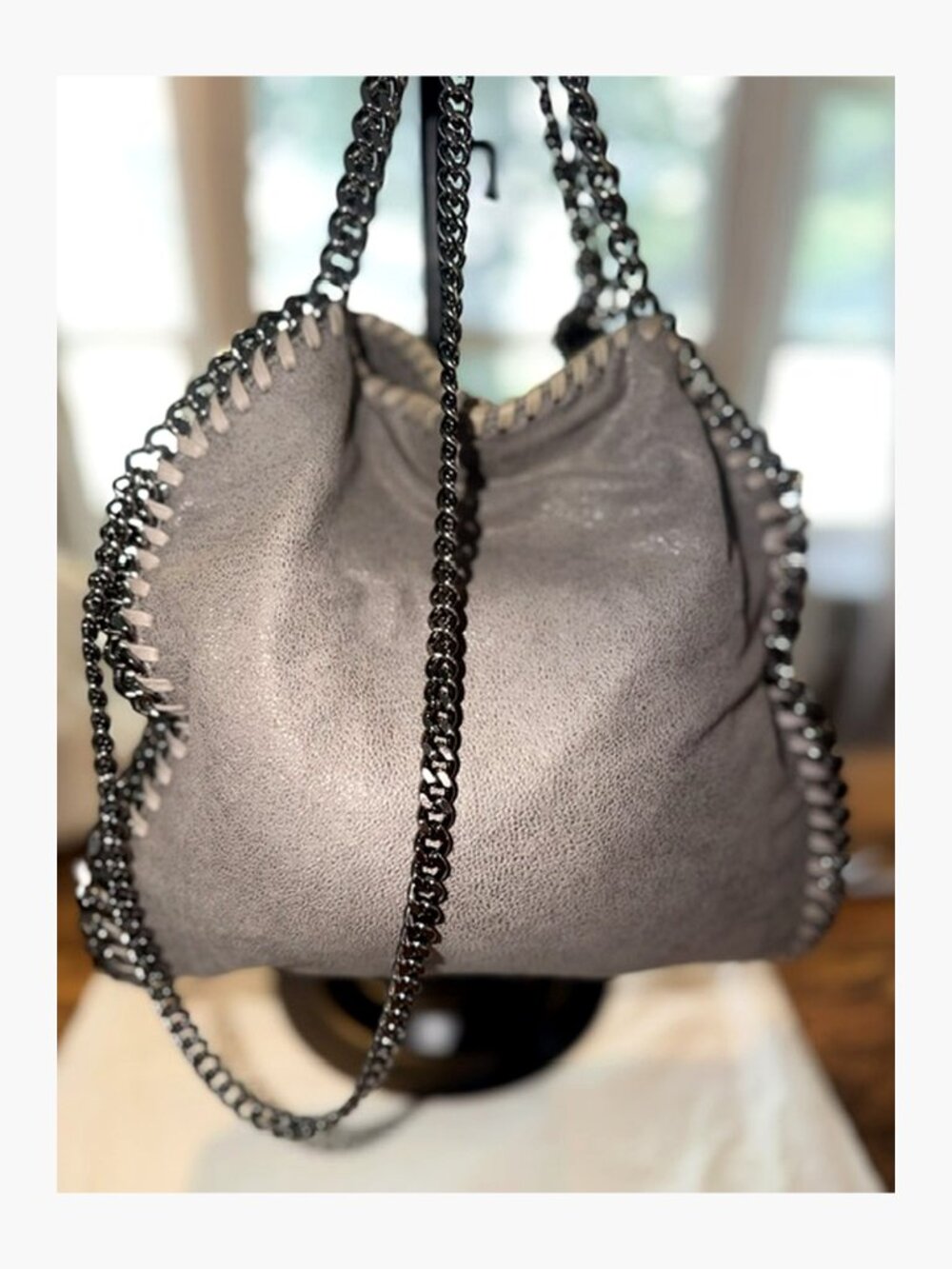 Stella McCartney Falabella Vegan Suede Tote or Cross body bag EUC!